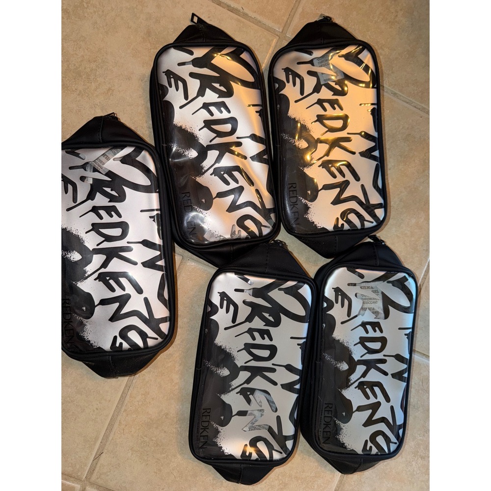 Redken Graffiti Cosmetic Bag‎ Stylist Hair Care Clear Makeup Travel Pouches 5
